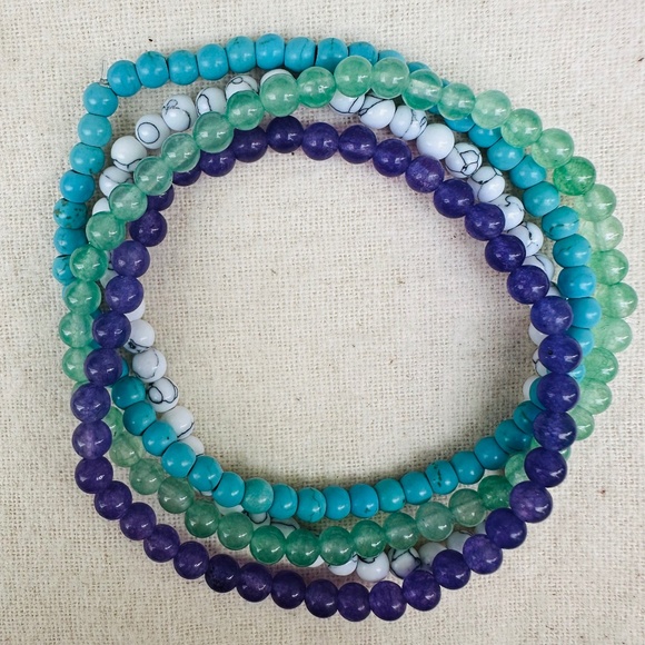 Purity and Peace crystal bracelets. Turquoise uses water vibes! - Picture 3 of 3